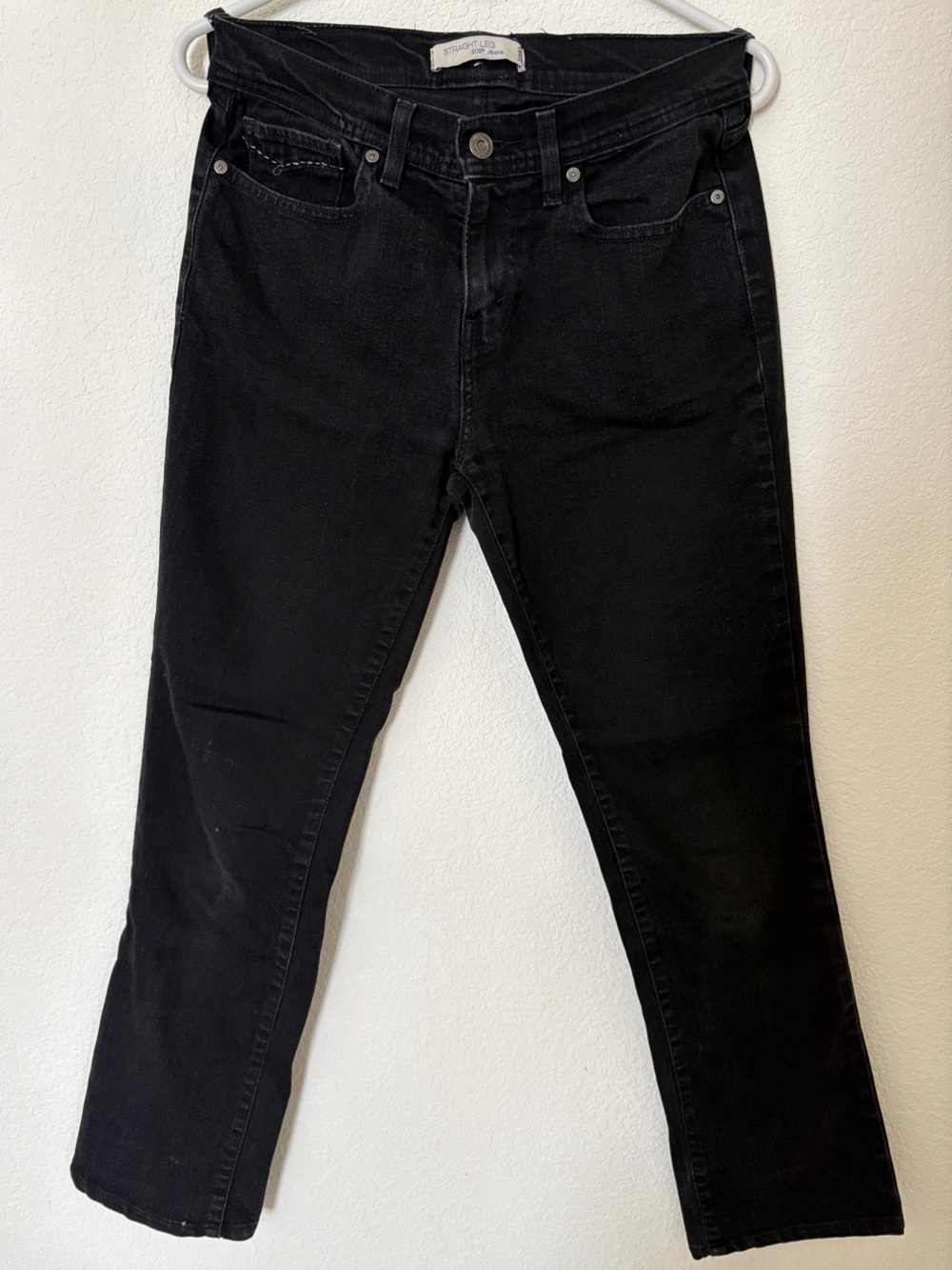 Levi's Black Straight-Leg 505 Jeans
